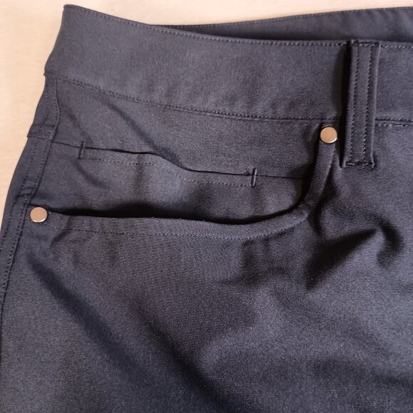 Lululemon ABC Slim Fit Warpstreme 5-Pocket Men's 34 Blue Performance Pants - Picture 6 of 11